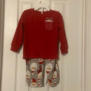 Carter’s 2t unisex Christmas Jammies EUC